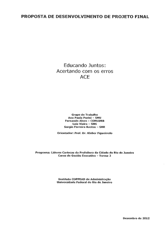 EDUCANDO JUNTOS: ACERTANDO COM OS ERROS
