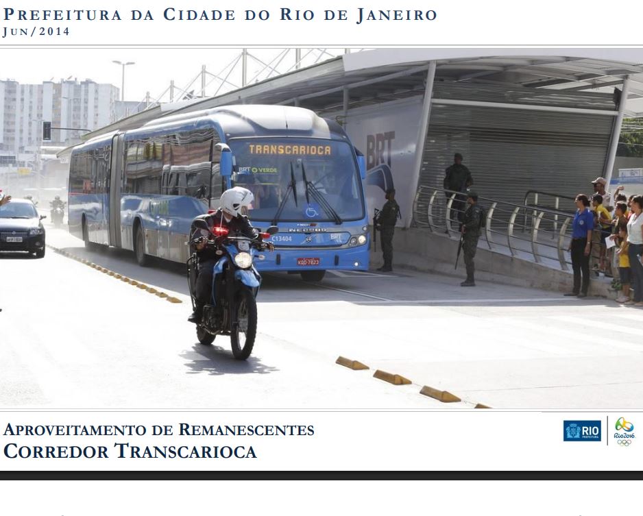 GTT APROVEITAMENTO DE REMANESCENTES CORREDOR TRANSCARIOCA
